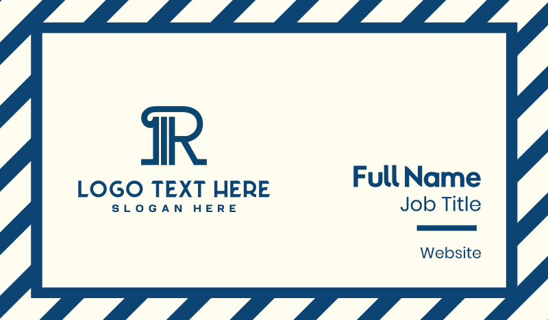Professional Pillar R Business Card